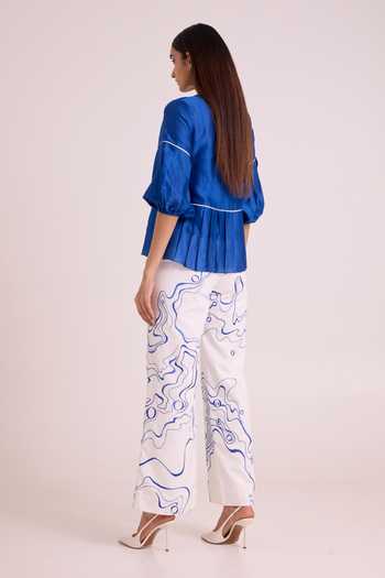 MADDER MUCH Mikel Blue Tides Top & Pant Set 