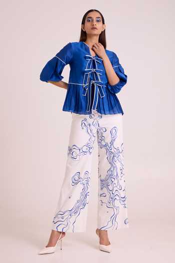 MADDER MUCH Mikel Blue Tides Top & Pant Set 