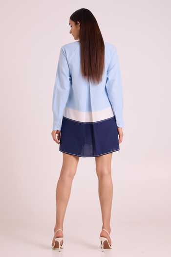 MADDER MUCH Harbour Beach Blue Short Dress 