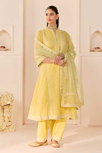 Sheetal Batra Firdaus Woven Choga Kurta Salwar Set 