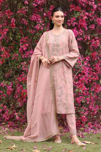 Summer By Priyanka Gupta Vrinda Dori Work Kurta Set 
