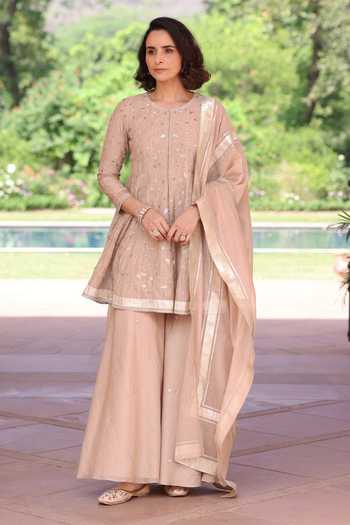 Summer By Priyanka Gupta Delara Short Anarkali Palazzo Set 