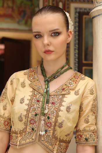 Xago Moti Mahal Long Tassel Necklace 