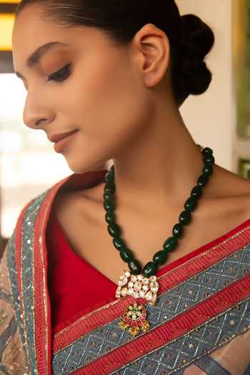 Xago Ranjhana Polki Moissanite Necklace 