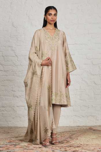 Sue Mue Valerie Embroidered Choga Kalidar Kurta Set 