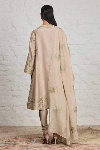 Sue Mue Valerie Embroidered Choga Kalidar Kurta Set 