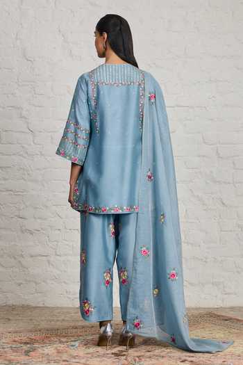 Sue Mue Annora Embroidered Short Kurta Salwar Set 
