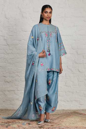 Sue Mue Annora Embroidered Short Kurta Salwar Set 