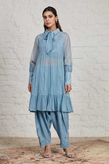 Sue Mue Cora Pleated Tunic & Salwar Set 