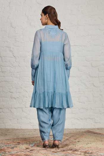 Sue Mue Cora Pleated Tunic & Salwar Set 