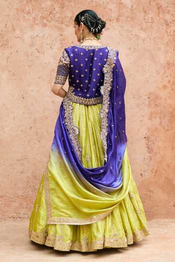 Vinita Bhansali Kaira Embroidered Waistcoat Lehenga Set 