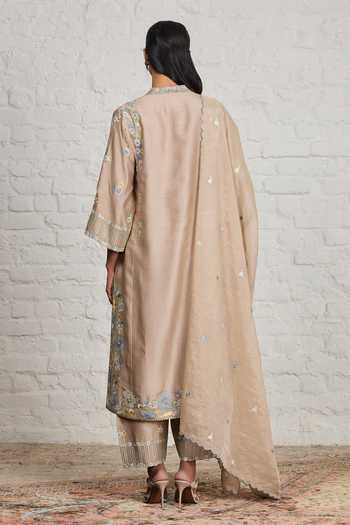 Sue Mue Fern Vintage Floral Embroidered Kurta Salwar Set 