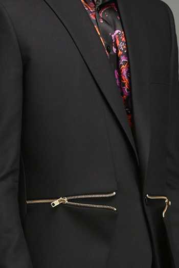 Chatenya Mittal Black Wool Blend Designer Blazer For Kids