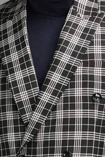 Chatenya Mittal Checkered Wool Blend Blazer For Kids