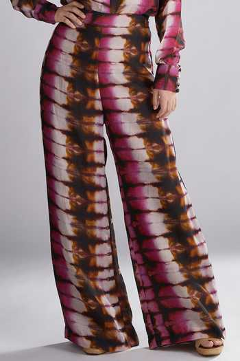 Koai Cotton Silk Printed Palazzos For Kids