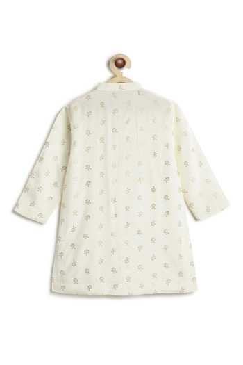 Tiber Taber Foil Print Kurta & Pyjama Set 