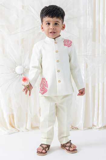 Tiber Taber Embroidered Bandhgala & Pant Set 