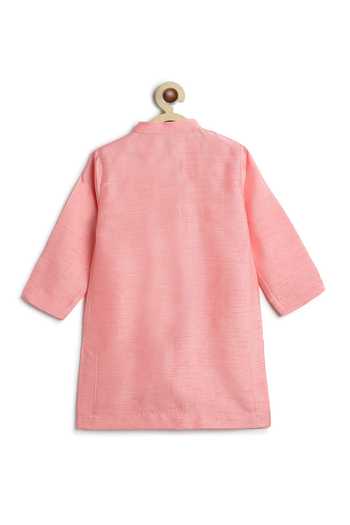 Shop Tiber Taber Pink Cotton, Viscose Floral Print Bundi And Kurta Set Online at Aza Fashions Shop_Tiber Taber_Pink Cotton, Viscose Floral Print Bundi And Kurta Set _Online_at_Aza_Fashions