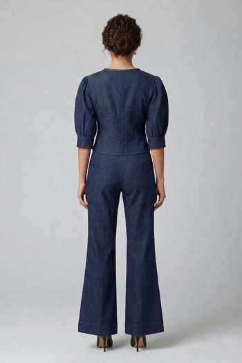 The Pretty Things by Priyanka B. Sahani Hand Embroidered Collar Waistcoat & Trouser Set 