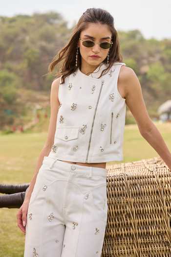 Kay Kay Whisper Embellished Top & Pant Co-ord Set 