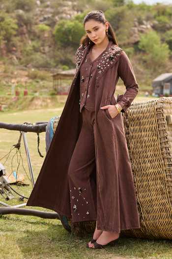 Kay Kay Blaire Embellished Jacket & Pant Set 