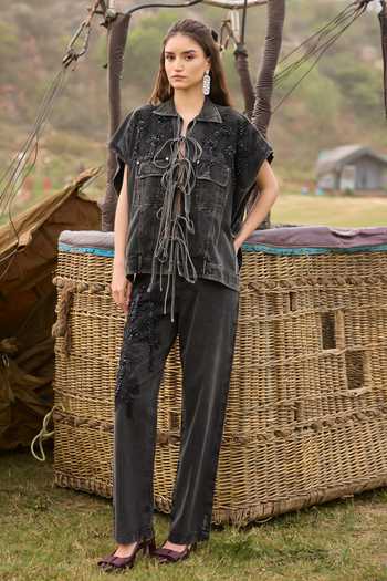 Kay Kay Giselle Tassel Tie Top & Pant Co-Ord Set 