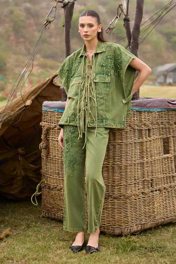 Kay Kay Eliana Tassel Tie Top & Pant Co-ord Set 