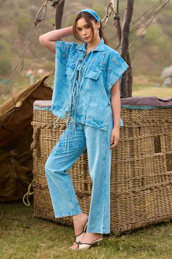 Kay Kay Jolie Tassel Tie Top & Pant Co-ord Set 