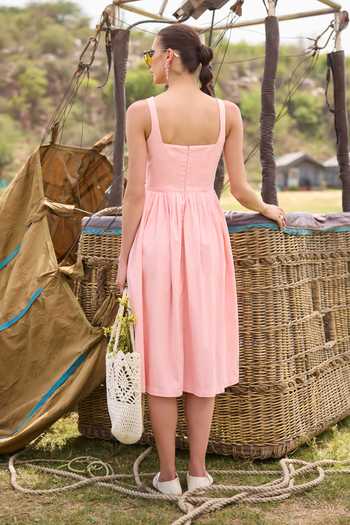 Kay Kay Bellina Floral Embroidered Denim Dress 