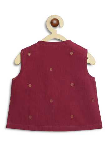 Tiber Taber Self Design Cotton Kurta & Pair of Pyjama Set 