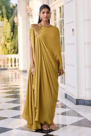 RINESSA Draped Skirt & Top Set 