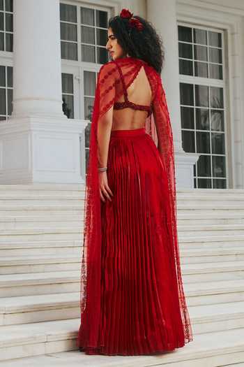 RINESSA Butterfly Wing Cape Skirt Set 