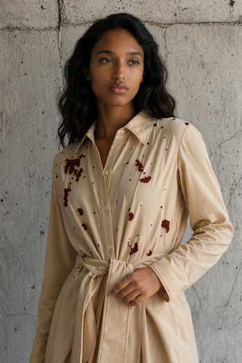 Vanshika Agarwal Label Marina Scattered Embroidered Draped Dress 