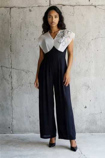 Vanshika Agarwal Label Erika Octopus Embroidered Jumpsuit 