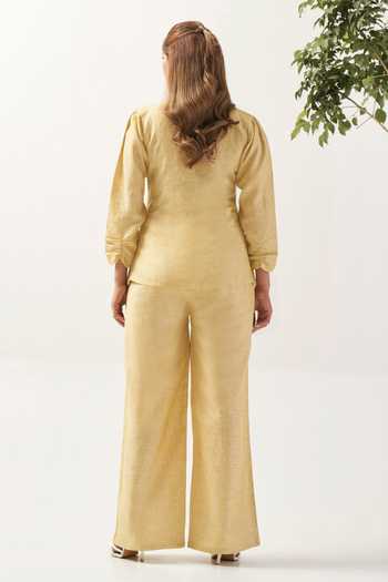 Savaaya Sunline Wrap Shirt & Pant Co-Ord Set 