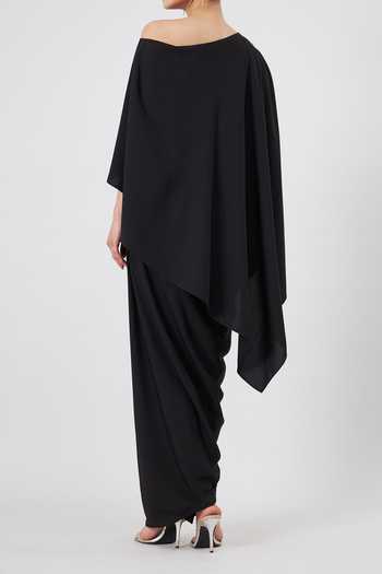 Aakaar Noir Cape Gown For Kids