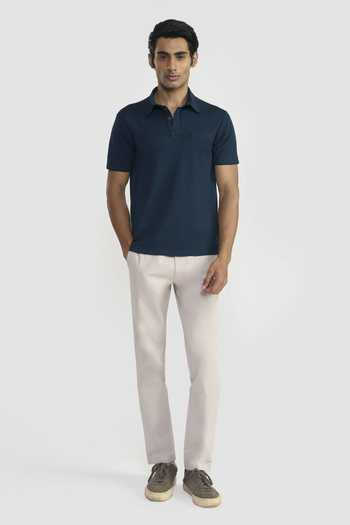 Perona Navy Brandon Men T-shirt Online at Aza Fashions Perona_Navy Brandon Men T-shirt _Online_at_Aza_Fashions