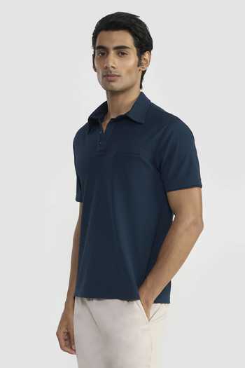 Buy Perona Navy Brandon Men T-shirt Online at Aza Fashions Buy_Perona_Navy Brandon Men T-shirt _Online_at_Aza_Fashions