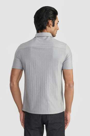 Perona Grey Colton Solid T-Shirt 