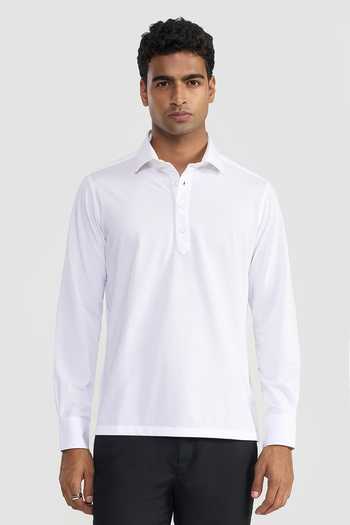 Perona White Walter Plain T Shirt 