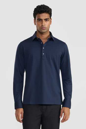 Perona Navy Walter Polo T Shirt 