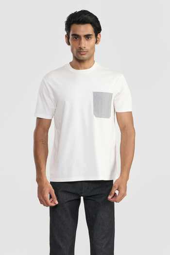 Perona White Kobe Solid T-Shirt 