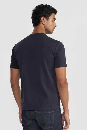 Perona Navy Conan Cotton T-Shirt 
