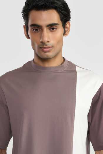 Perona Brown Cotton Conan T-shirt at Aza Fashions Perona_Brown Cotton Conan T-shirt _at_Aza_Fashions
