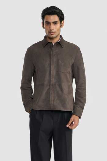 Perona Greasy Olive Steffano Plain Jacket 