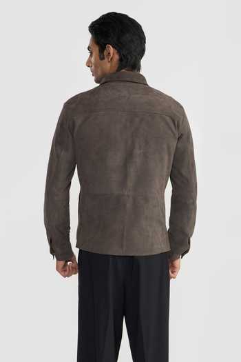 Perona Greasy Olive Steffano Plain Jacket 