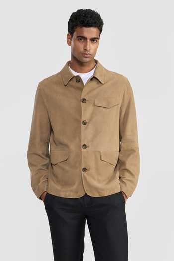 Perona Taupe Julien Plain Jacket 