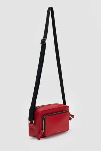 Perona Candy Red Sol Crossbody Bag