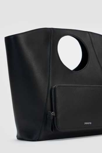 Perona Black Wynona Hand Bag at Aza Fashions Perona_Black Wynona Hand Bag _at_Aza_Fashions