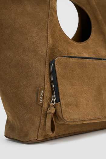 Perona Brown Camel Wynona Hand Bag at Aza Fashions Perona_Brown Camel Wynona Hand Bag _at_Aza_Fashions